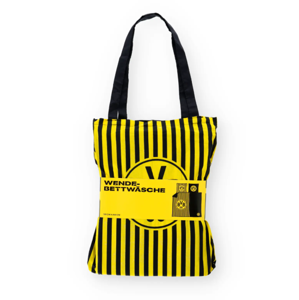 Borussia Dortmund - Wendebettwäsche Streifen 135 x 200cm